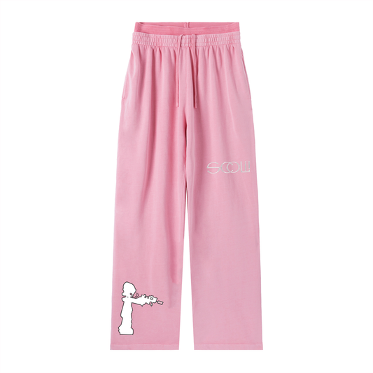 " VIBEZ " Vintage Washed Waist Pants
