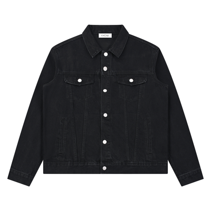 Unisex Vintage Wash Denim Jacket