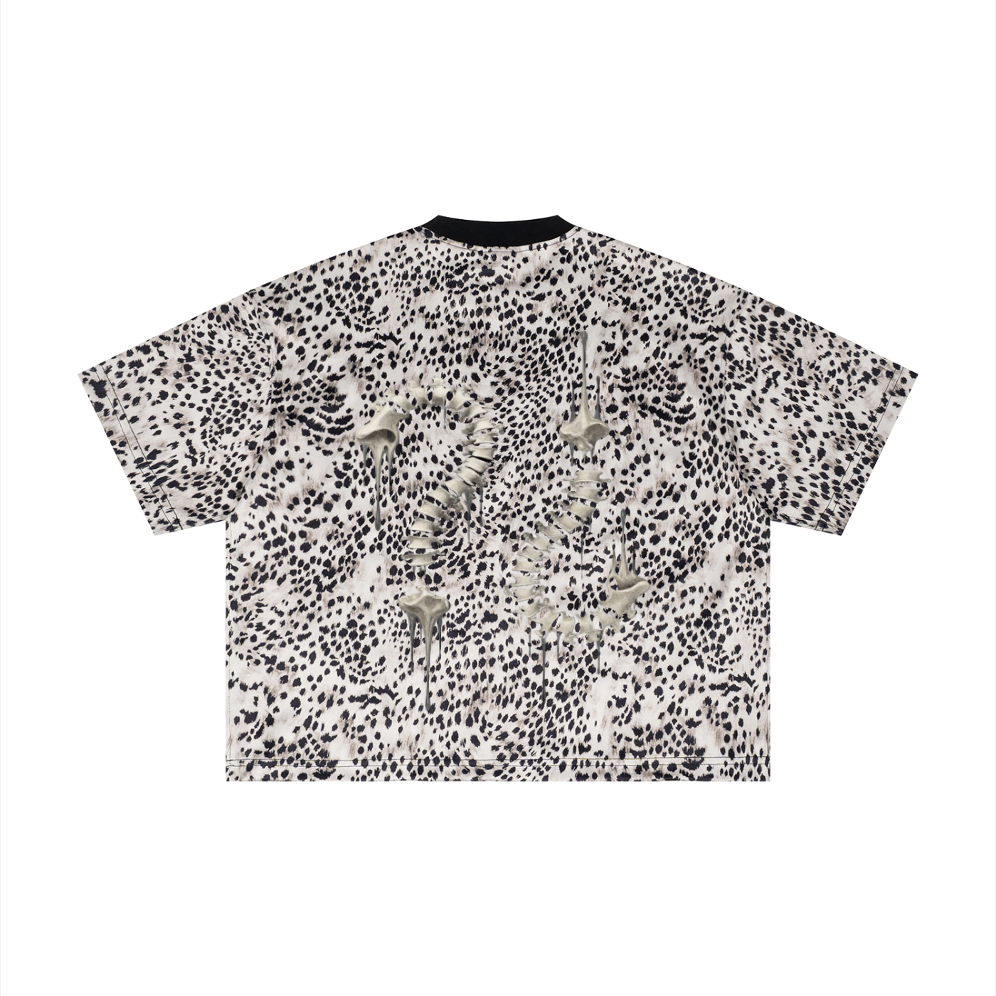 "WE CAN BE GOOD FRIENDS IF YOU STOP LOOKING LIKE THAT" Unisex Leopard Print Boxy T-Shirt